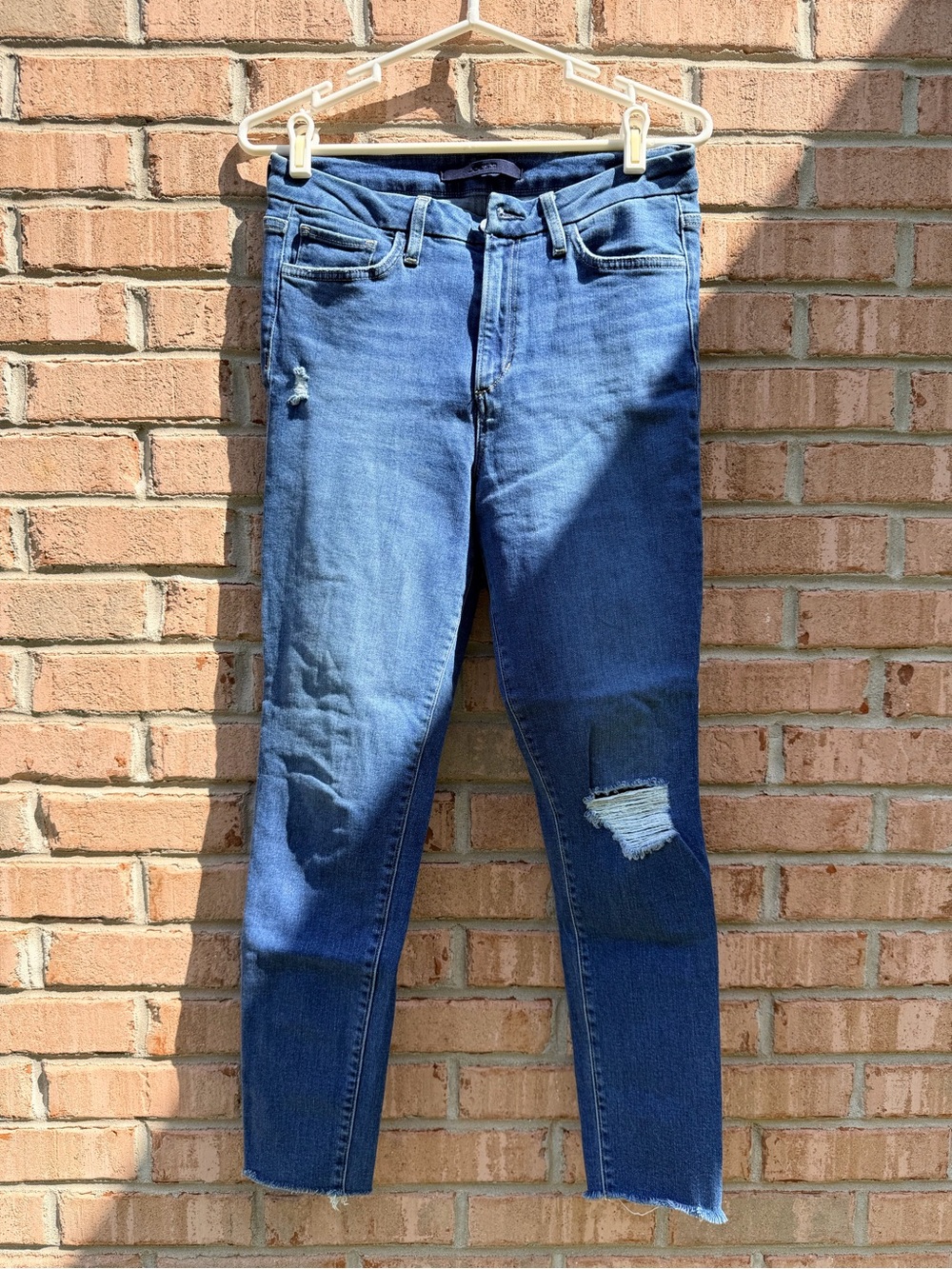 Women’s Blue Ripped Skinny Jeans